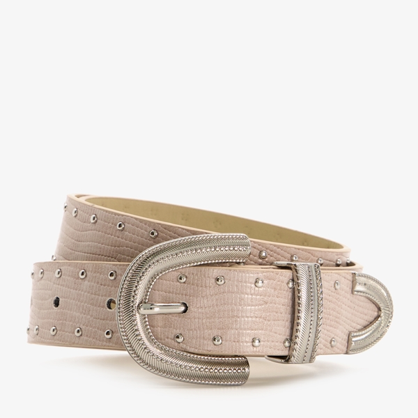 Dames riem beige