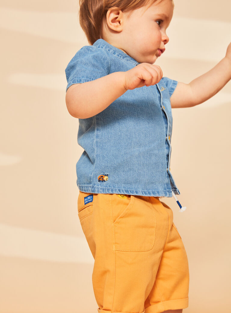 Bermuda orange en twill
