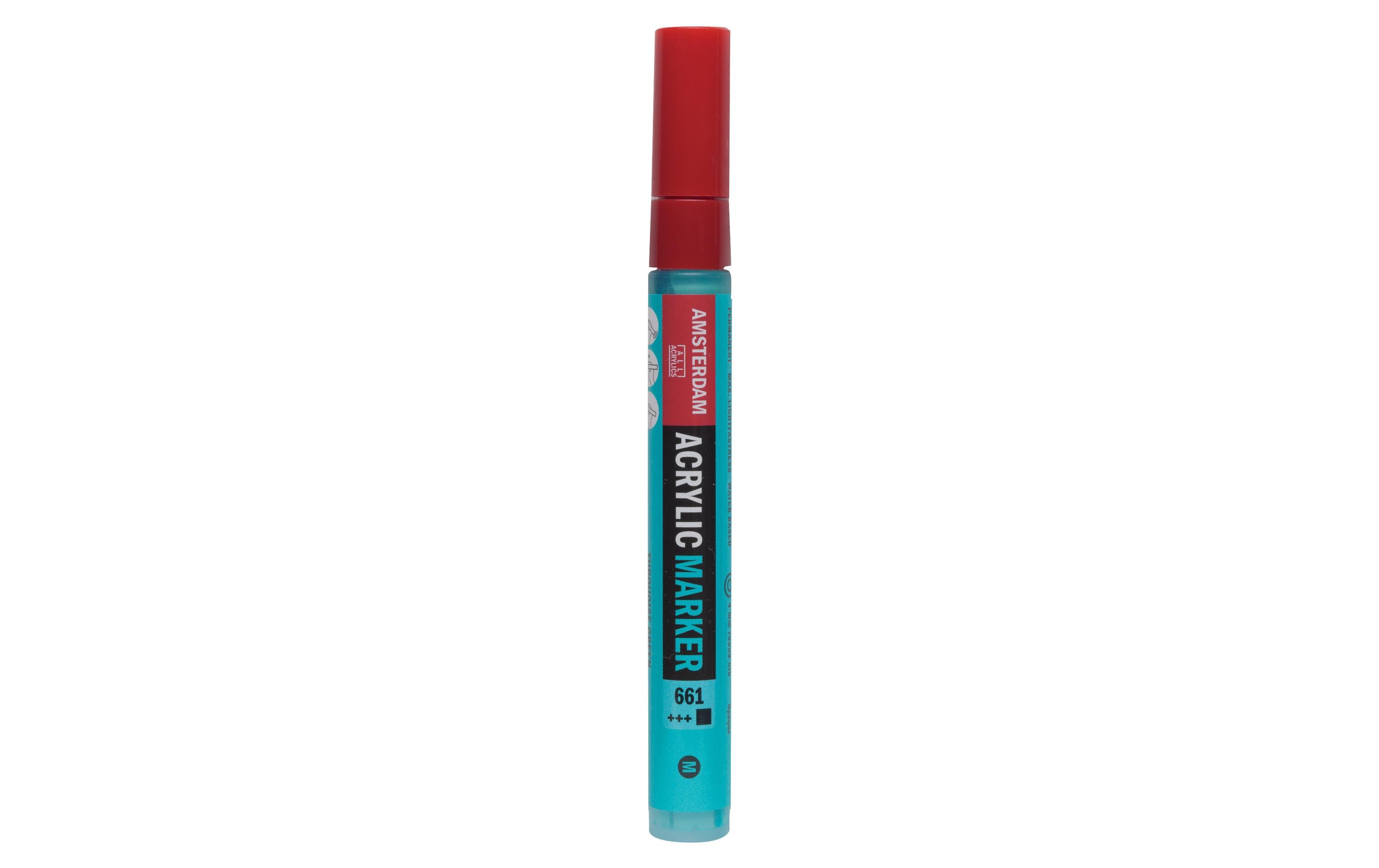 Acrylmarker M 661 Türkisgrün DeckendSchnelltrocknender Acrylstift mit hoher Lichtechtheit (+++)
