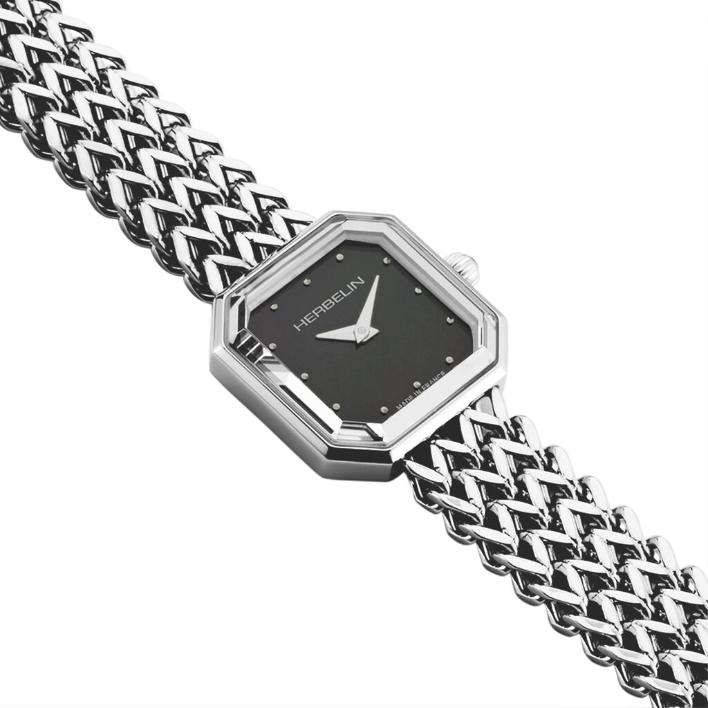 Montre Michel Herbelin Octogone Nacre Noire