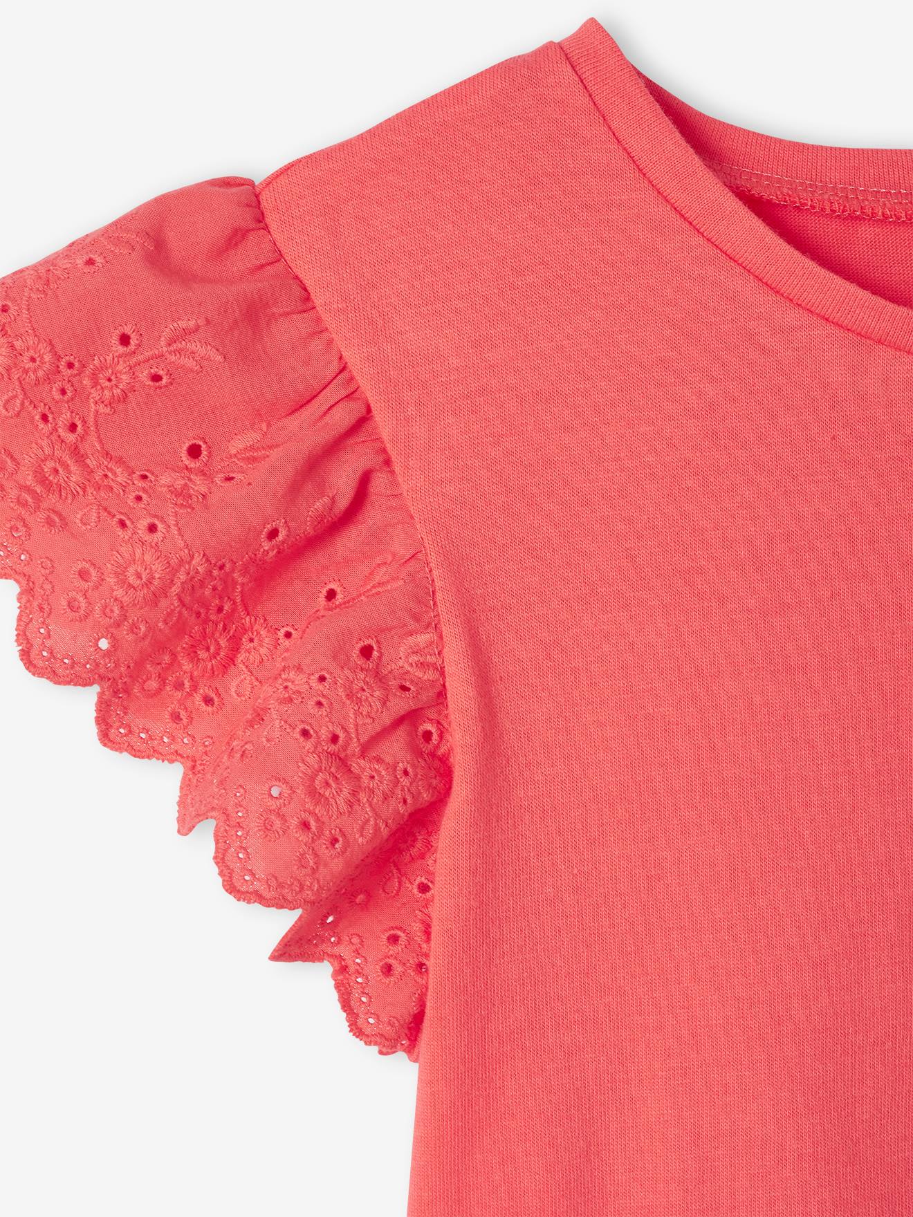Conjunto de camiseta com nó e calça fluida estampada, para meninas, na cor amarela lisa tamanho médio.