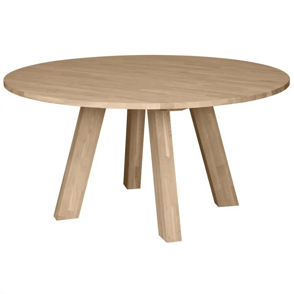 WOOOD Rhonda Eettafel XL - Rond - Eiken - Naturel - Ø150 cm