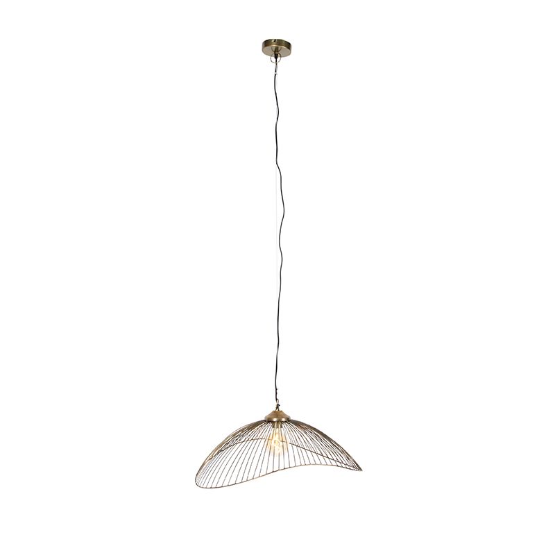 Design hanglamp messing draad 64cm - Pia