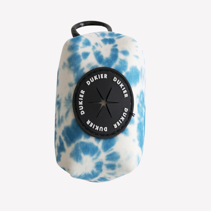 Porta-sacos Dukier Tie-Dye com gancho para cães