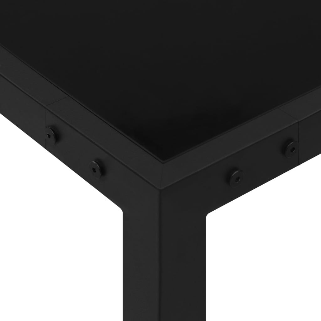 Mobilier de salle à manger d'extérieur 5 pièces acier