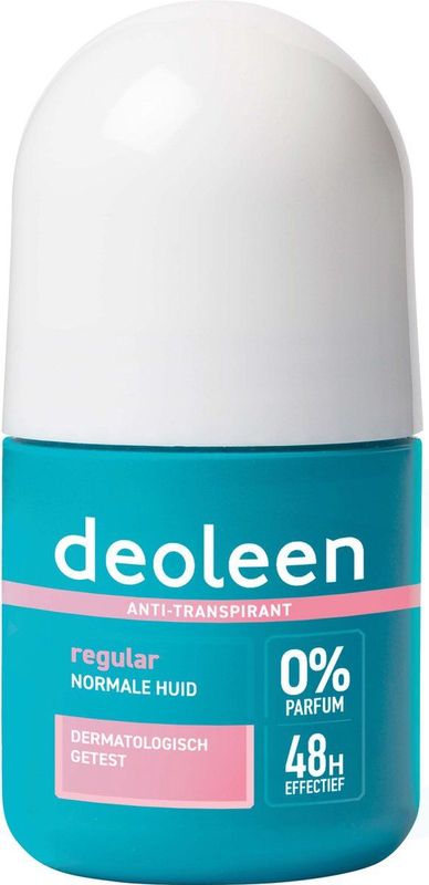Deoleen - Anti-transpirant Deodorant Roller - Hypoallergeen - 0% Parfum