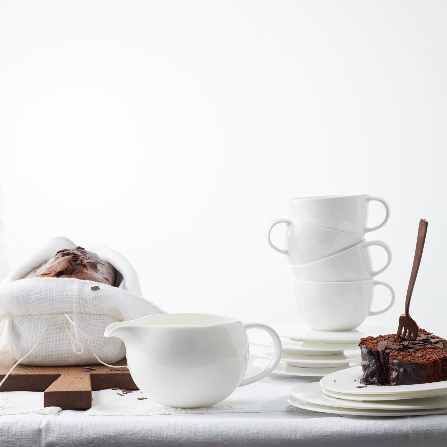 Brillance Bone China Weiss Milchkännchen 6 Pers.