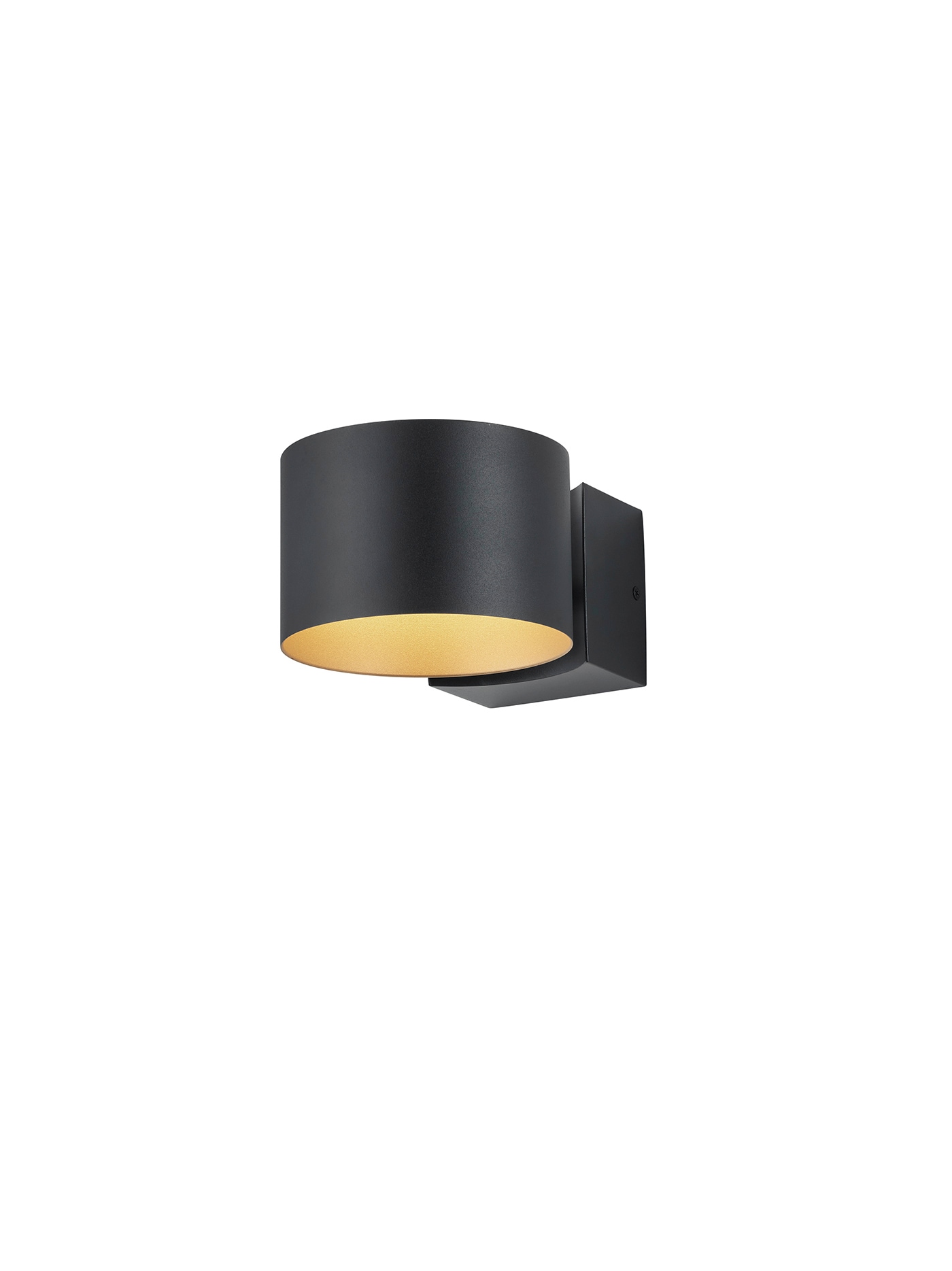 Musterring LED Wandleuchte MR LOOP schwarz-goldfarbig