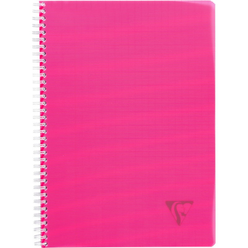 Cahier spirale Clairefontaine Linicolor A4 21 x 29,7 cm grands carreaux 180 pages