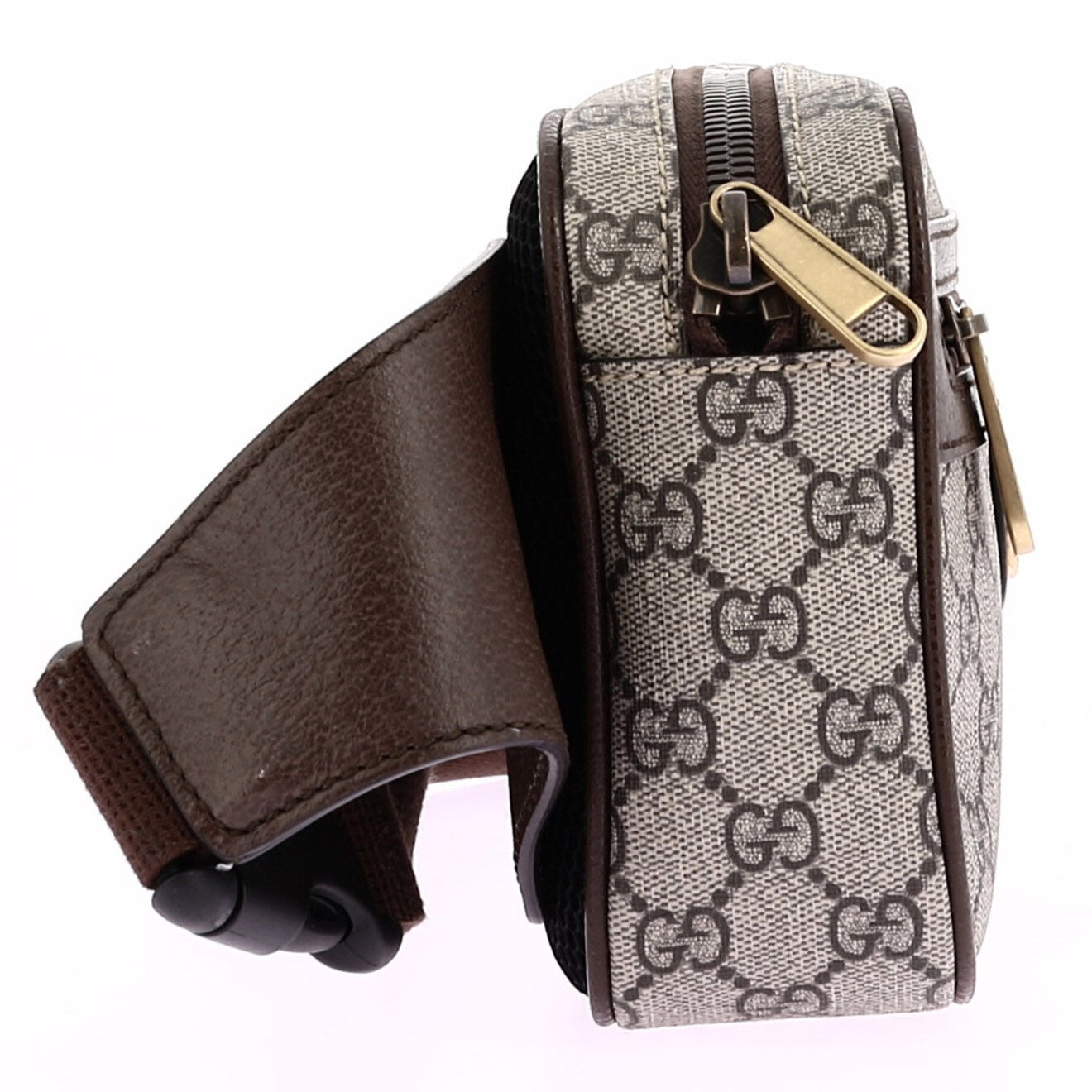 Gucci Sac Ceinture Ophidia en Cuir Monogramme beige Etat: Parfait état - Longueur 25 cm