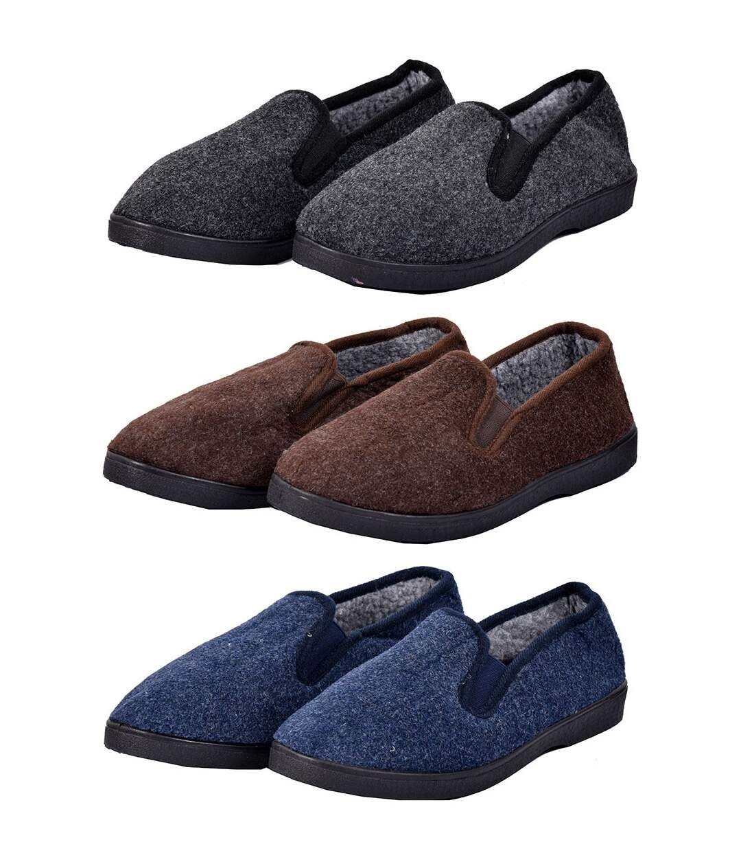 CHARENTAISE Homme Pantoufle FEUTRINE K88R8 MARRON
