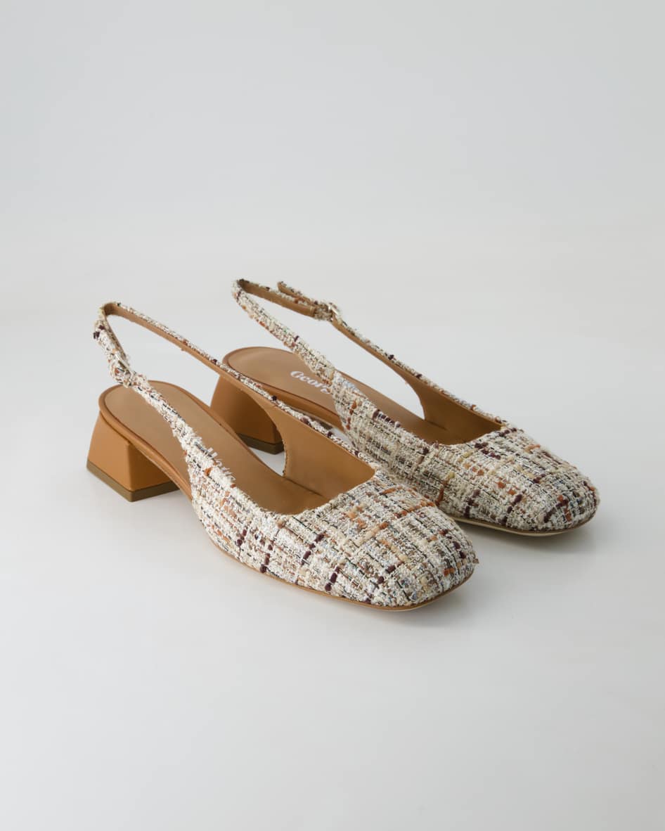 George Watts N2108-404 Slingpumps in Braun