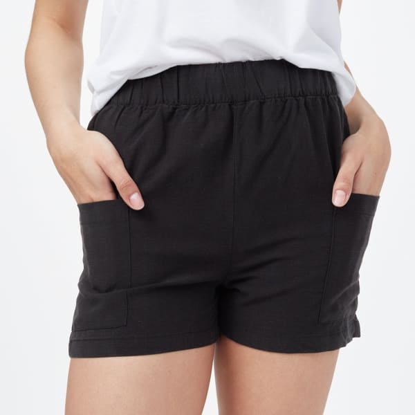 Short TENTREE W LINEN OFFSHORE SHORT METEORITE BLACK