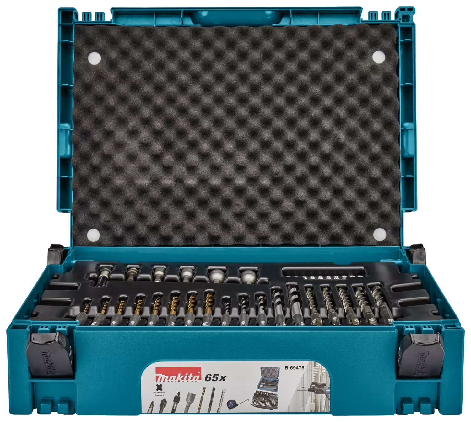 Makita B-69478 65-delige boor-/schroefbitset in Mbox - SDS-Plus