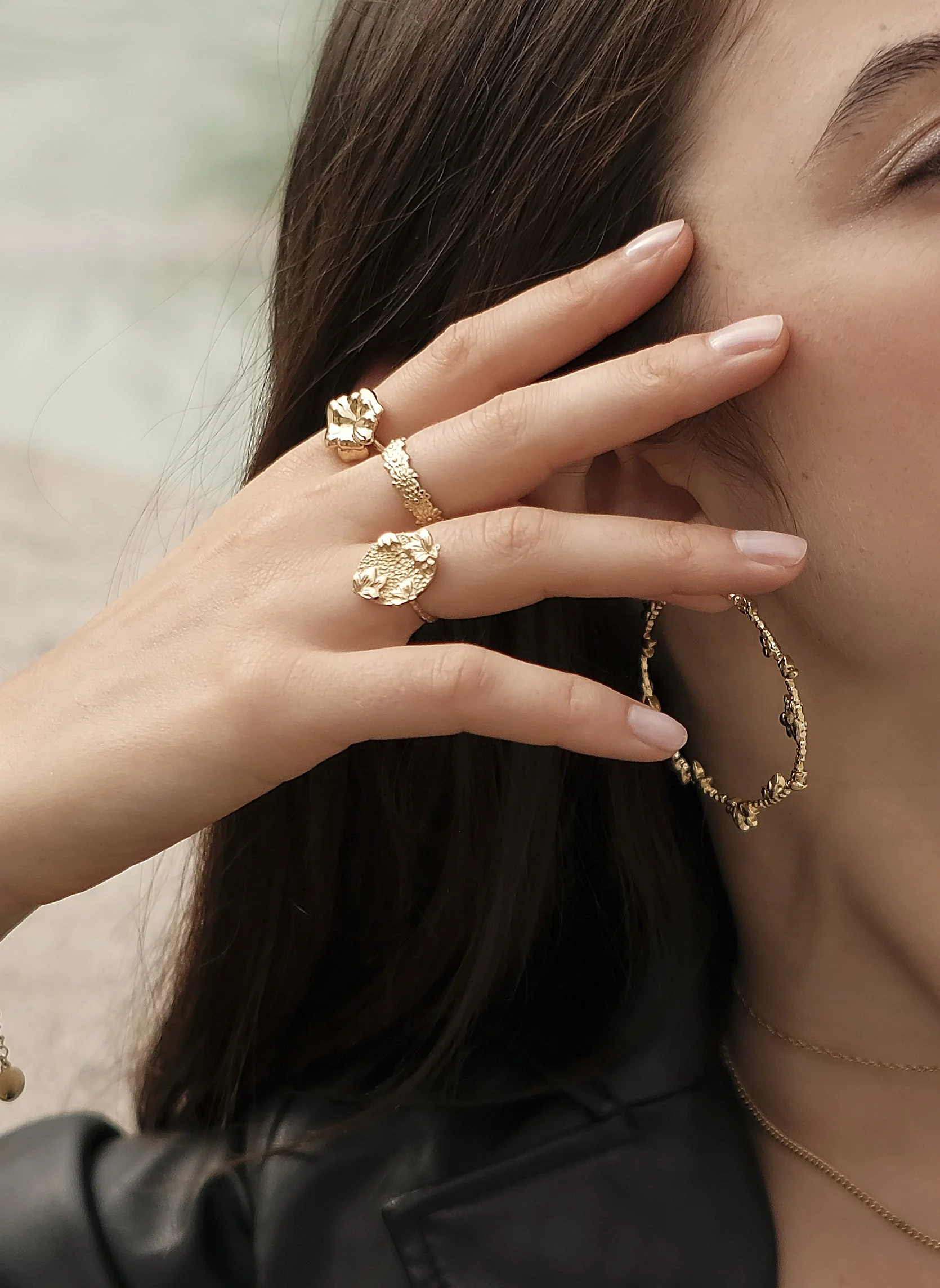 DIVYA ROND - Bague chaîne divya rond | Bleu
