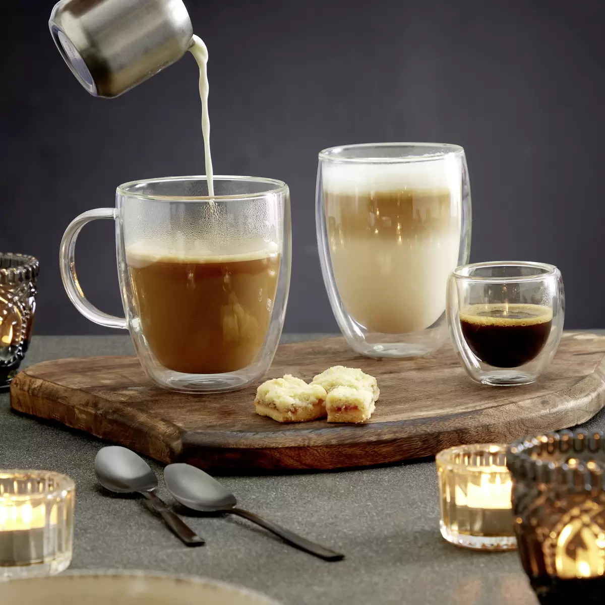 Espressotassen-Set Jaris James Wood Transparent