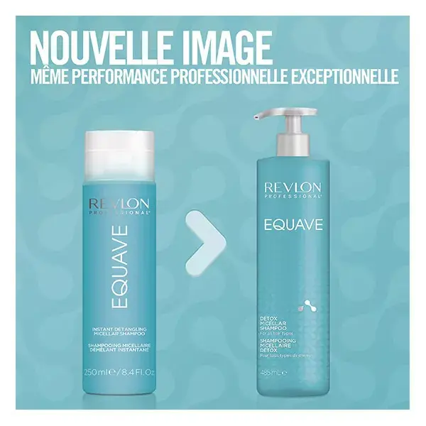 Revlon Professional Equave™Shampoing Micellaire Détox Tout Type de Cheveux 485ml