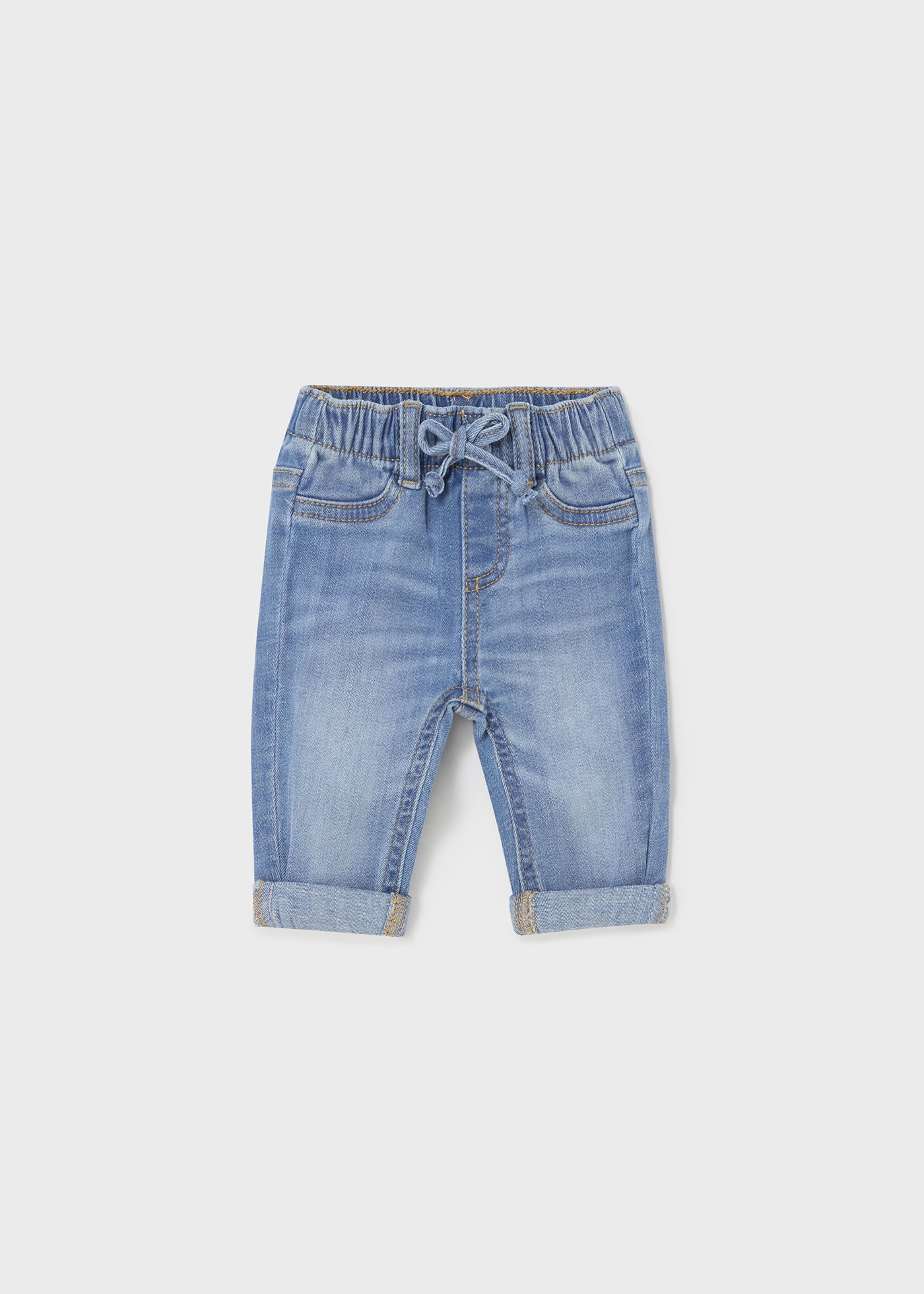 Calça jeans Better Cotton para recém-nascidos, jeans escuro