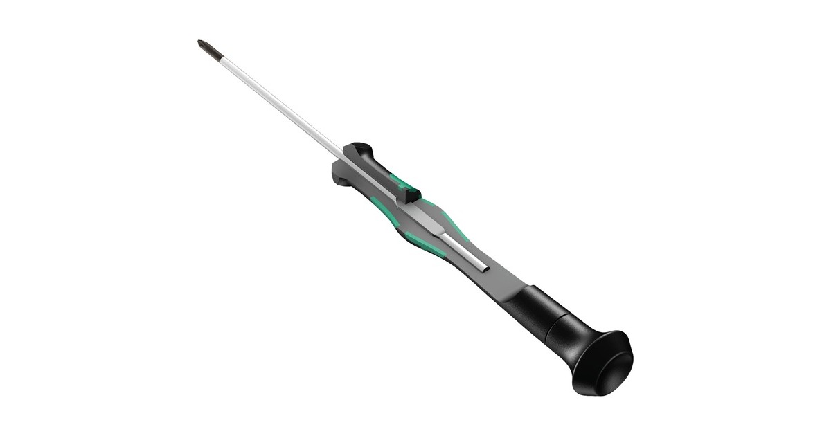 WeraKraftform 12SB1 Micro-schroevendraaierset  (Zwart/groen, Voor elektrische apparaten)