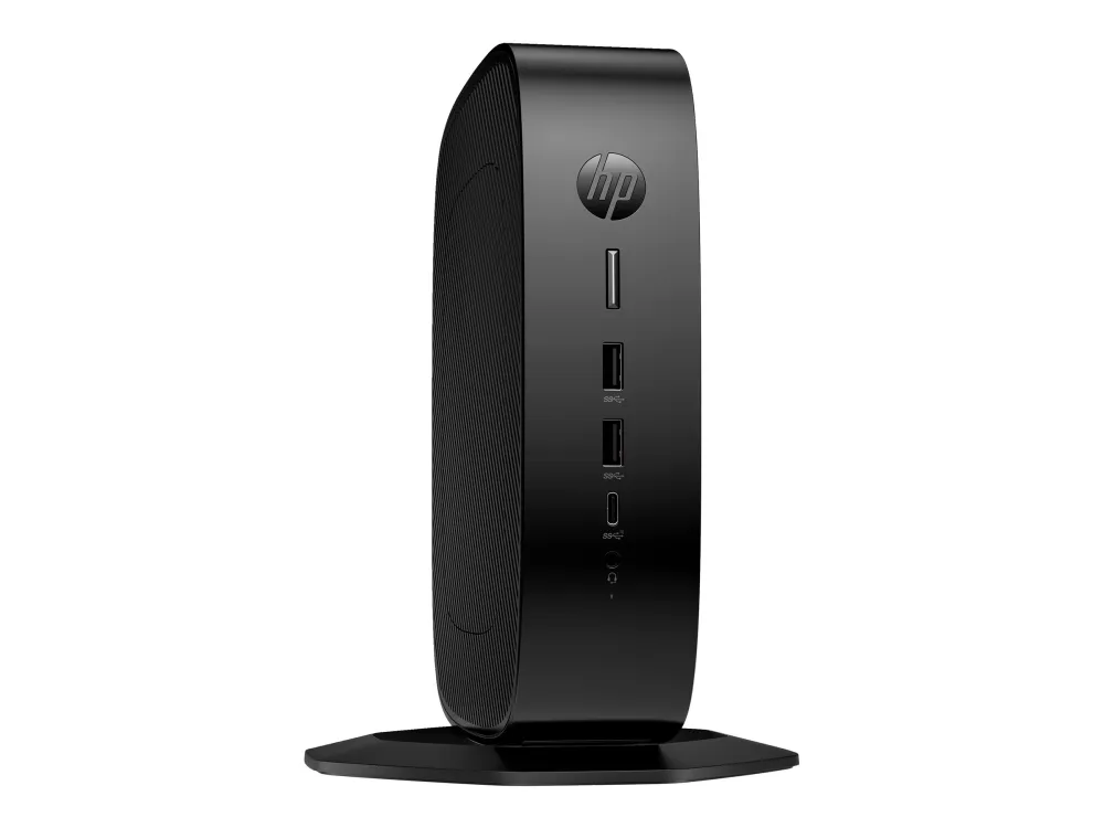 HP Elite t755 - Tynd klient - SFF 1 x Ryzen Embedded V2546 / op til 3.95 GHz - RAM 8 GB - SSD 256 GB - NVMe - Radeon Graphics - Gigabit Ethernet - Win 10 IoT Enterprise 2021 LTSC - skærm: ingen - tastatur: dansk