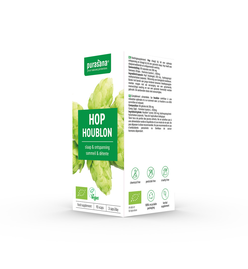 Purasana Hop 200 Mg Bio (90 vega capsules)
