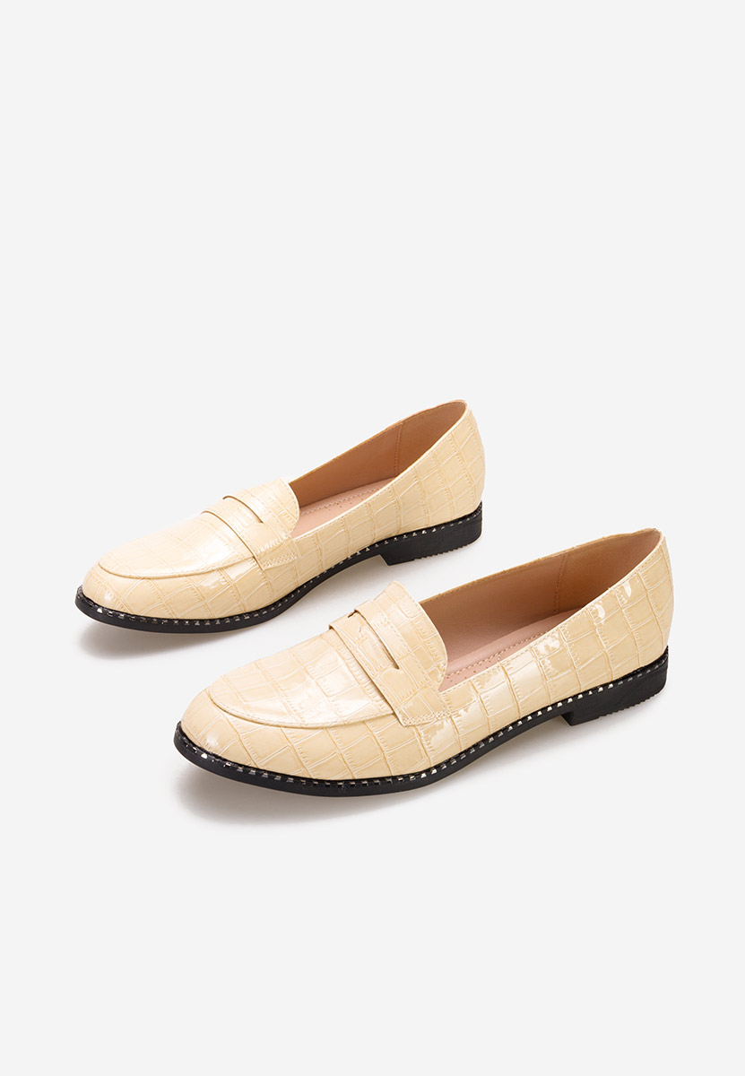 Mocassins femme beige Hemera