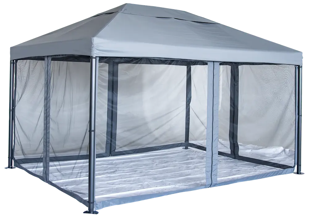 Pavillon 3 x 4 grå