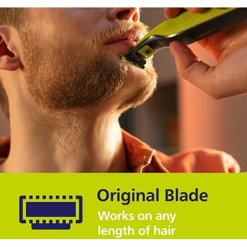 Accessoire rasage Philips Pack de 4 lames de remplacement tondeuse OneBlade QP240/50 Chrome foncé