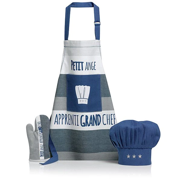 Ensemble tablier, gant et toque pour enfant Petit Ange Winkler