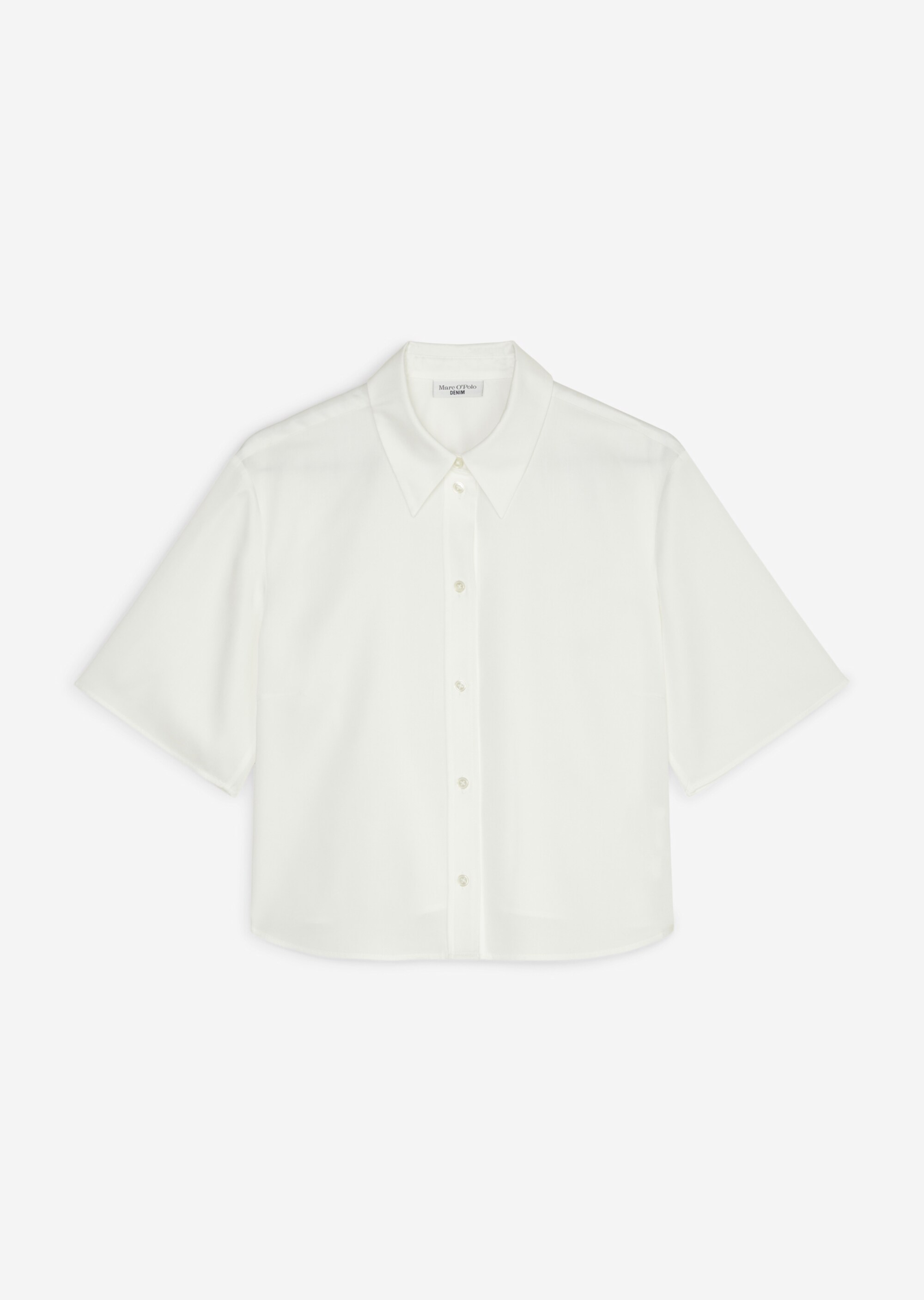 Crop-Bluse relaxed aus Tencel™ Lyocell