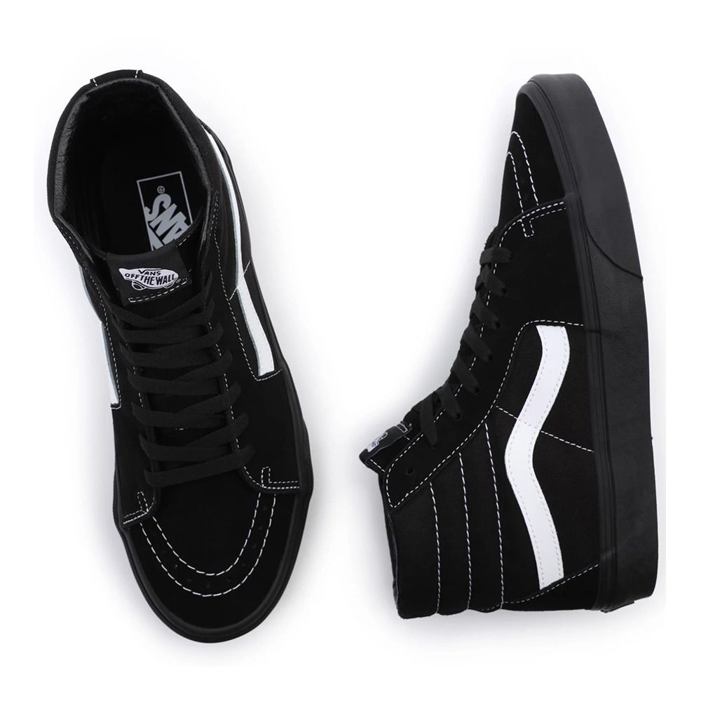 Vans SK8-HI - Sneakers (suede/canvas)blkblktrwht