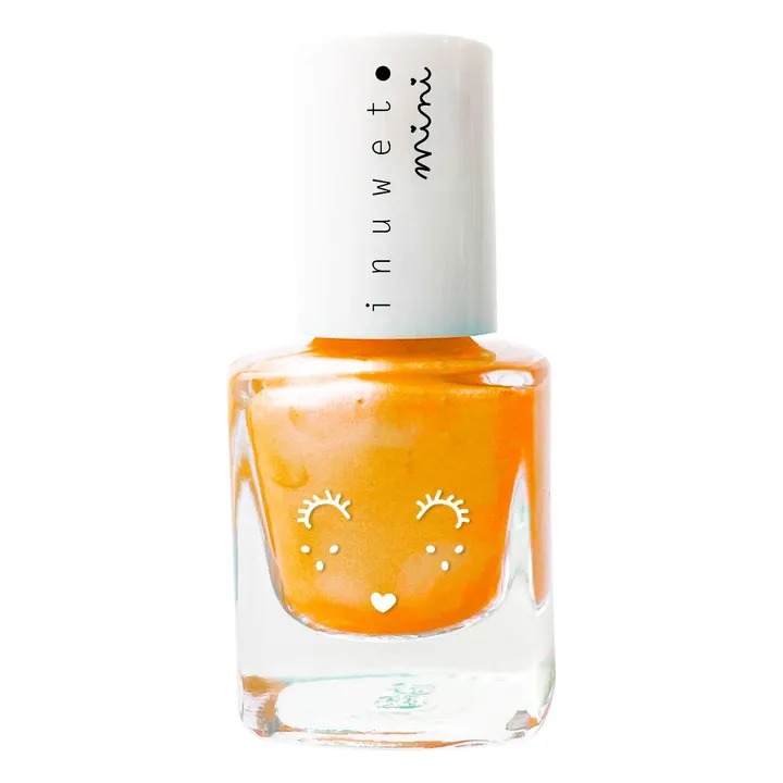Inuwet Vernis enfant à l'eau parfumé Mangue - 5ml | Orange fluo
