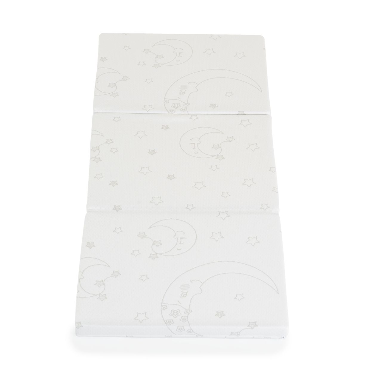 Moni Babybett Faltmatratze, Klappmatratze Snooze 120 x 60 x 6 cm, Bezug waschbar weiß