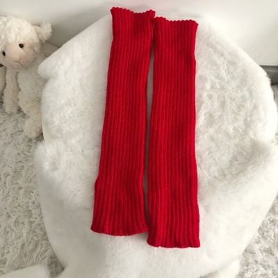 laceyleft - Effen geribbelde beenwarmers