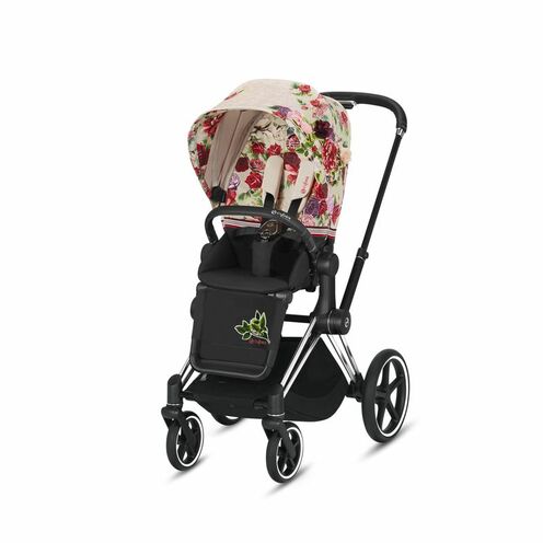 Poussette PRIAM Chrome Black Spring Blossom Light - CYBEX