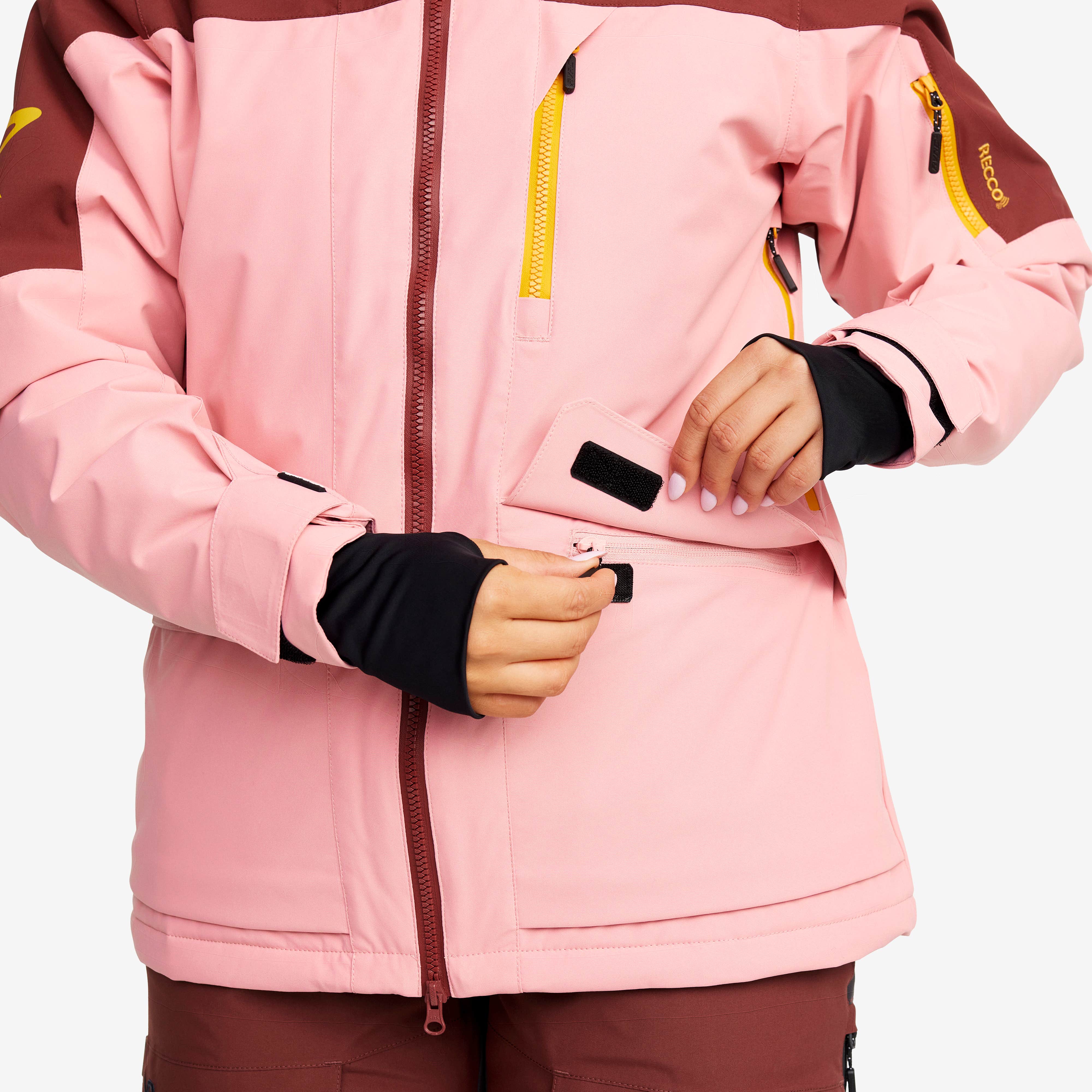 Halo 2L Insulated Ski Jacket Dame Blush