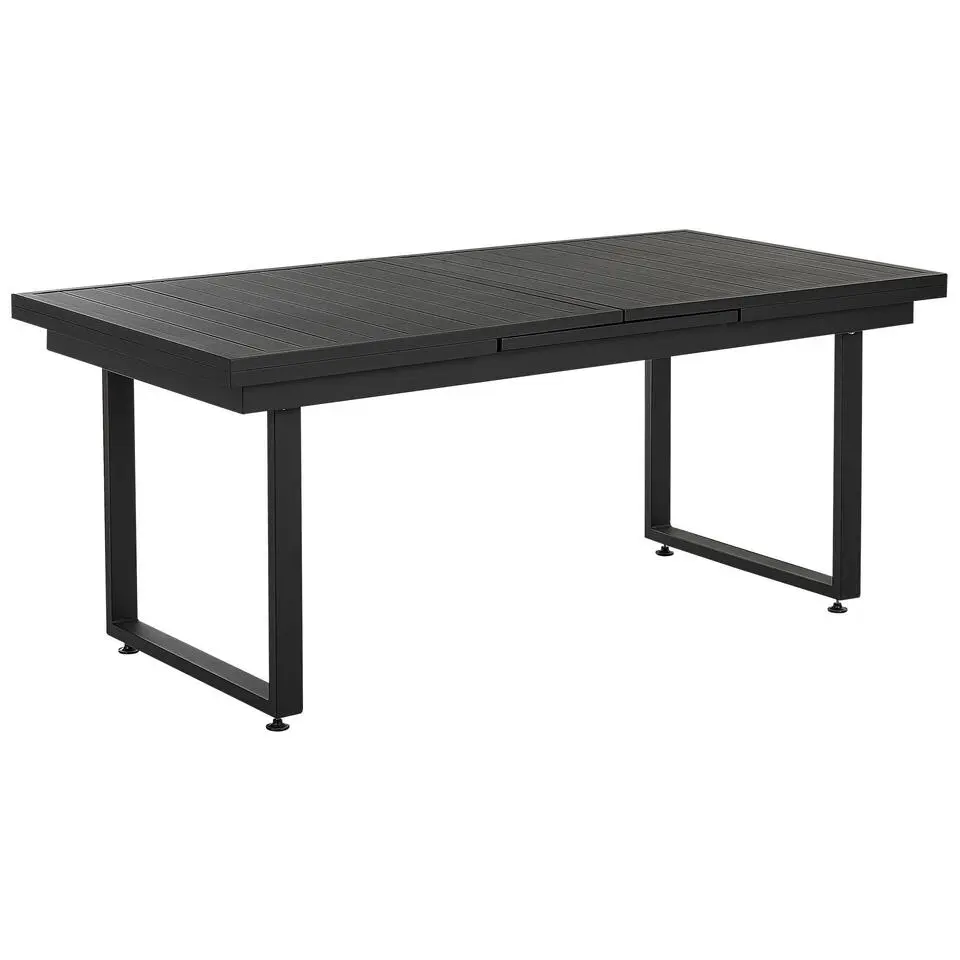 VALCANETTO/TAVIANO - Tuinset voor 6 - Zwart - Aluminium