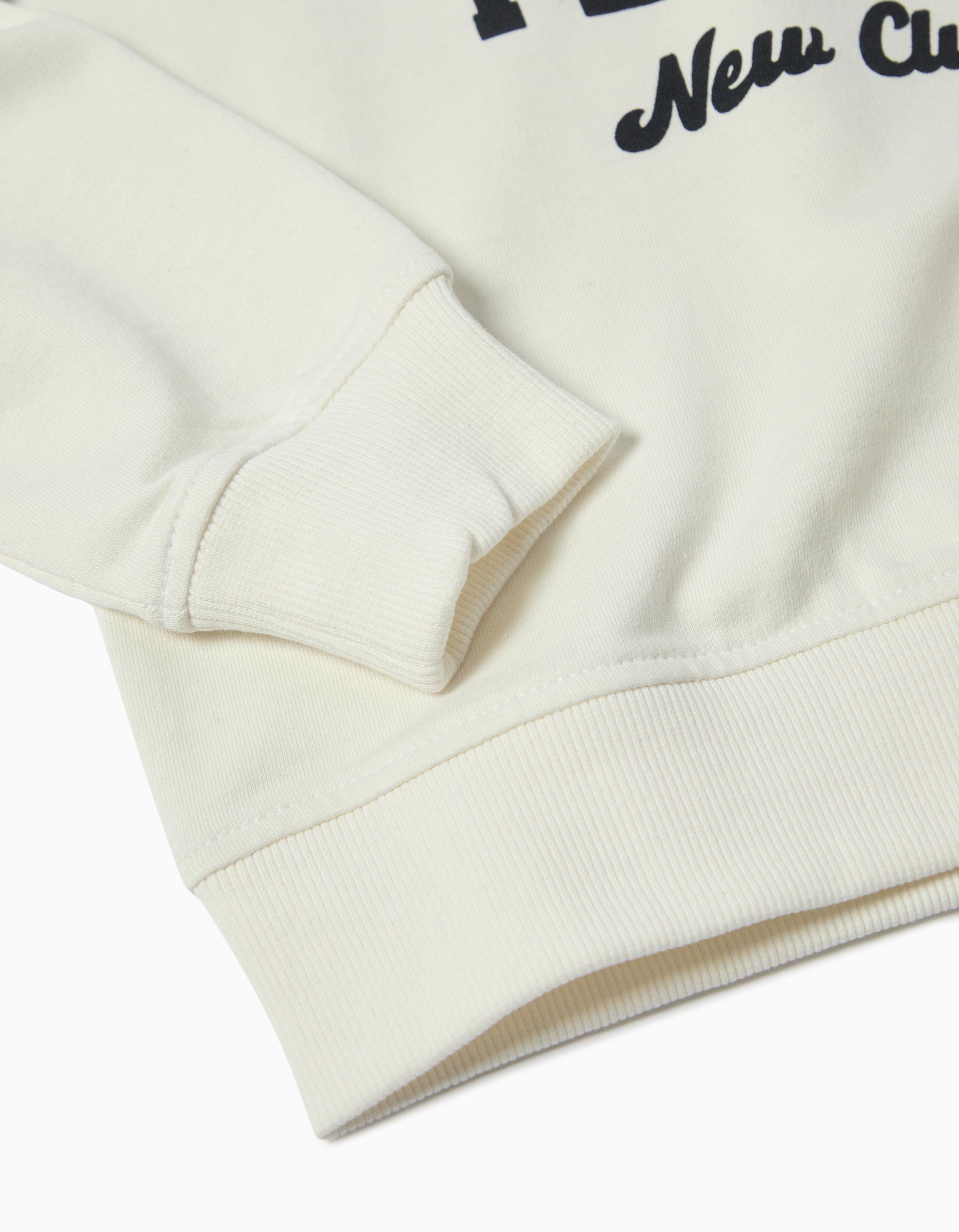 Sweatshirt de Felpa, Menino, Cru