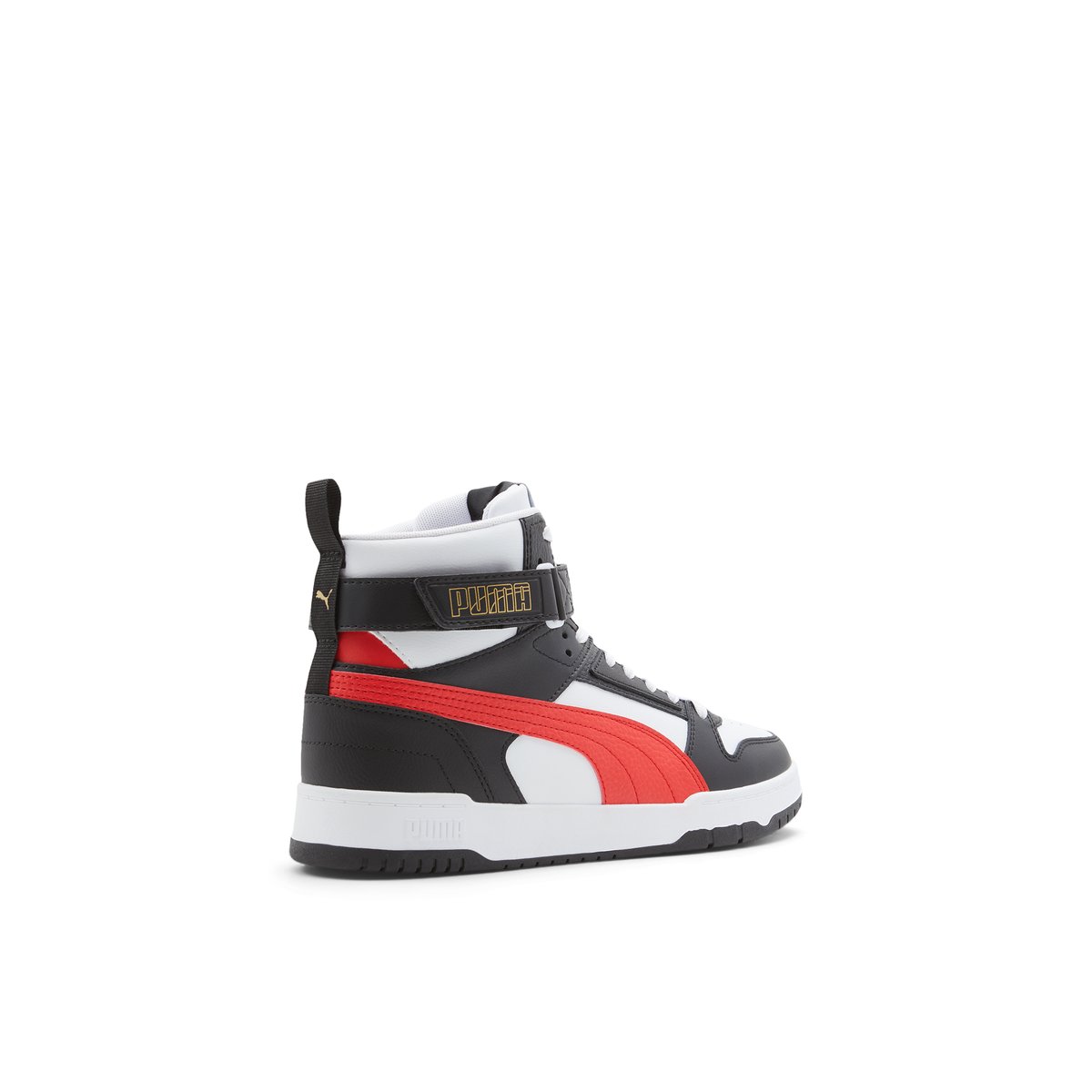 PUMA-Rebound-m-Baskets montantes - Talon plat - Noir