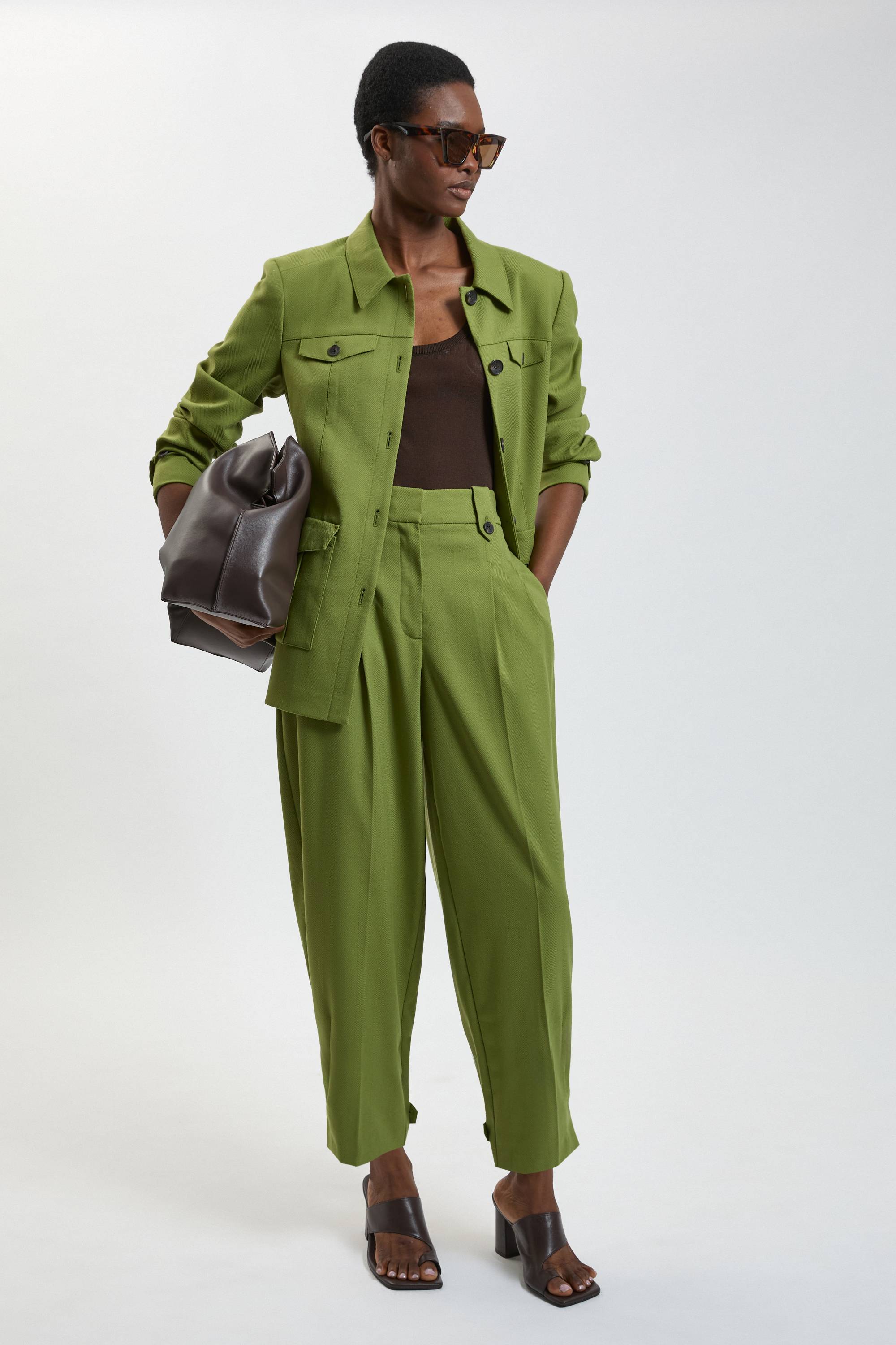 KarenMillen Pantalon Utilitaire À Texture Chevron