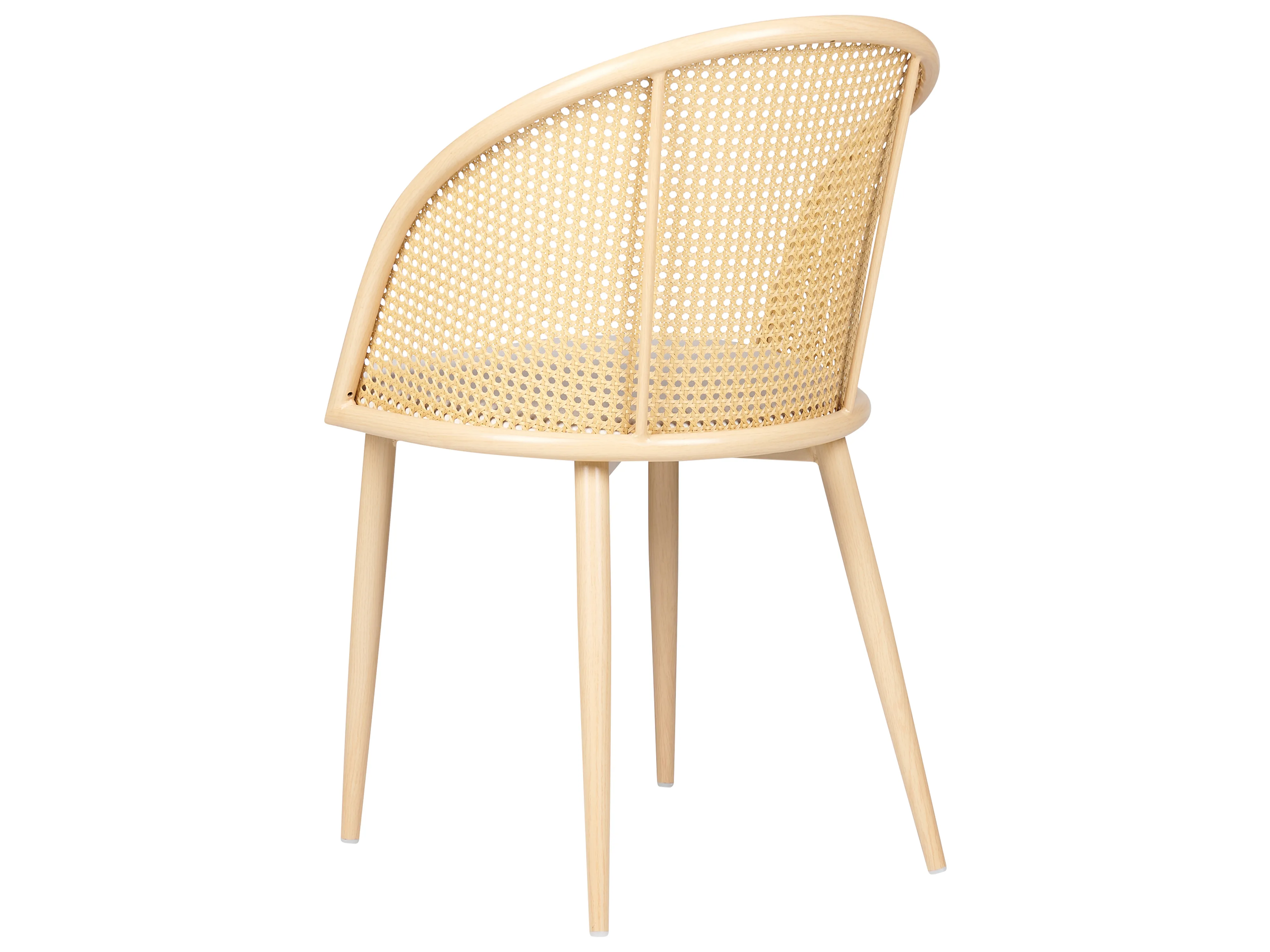 Set van 2 eetkamerstoelen CORNELL Metaal Lichtbeige