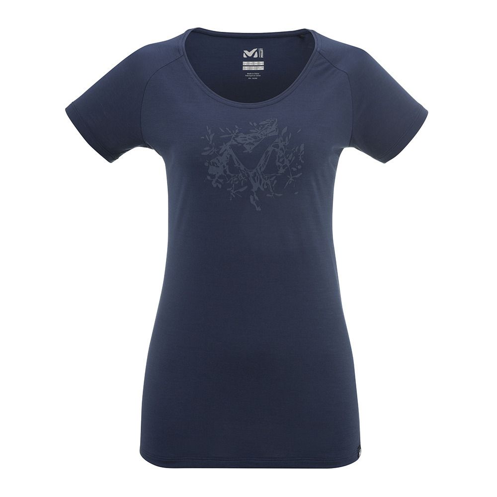 Millet IMJA WOOL PRINT - Tee-shirt Femme saphir