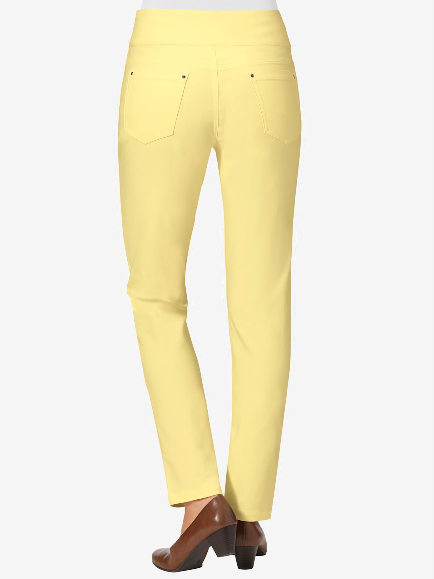Pantalon ceinture haute affinante à glissière