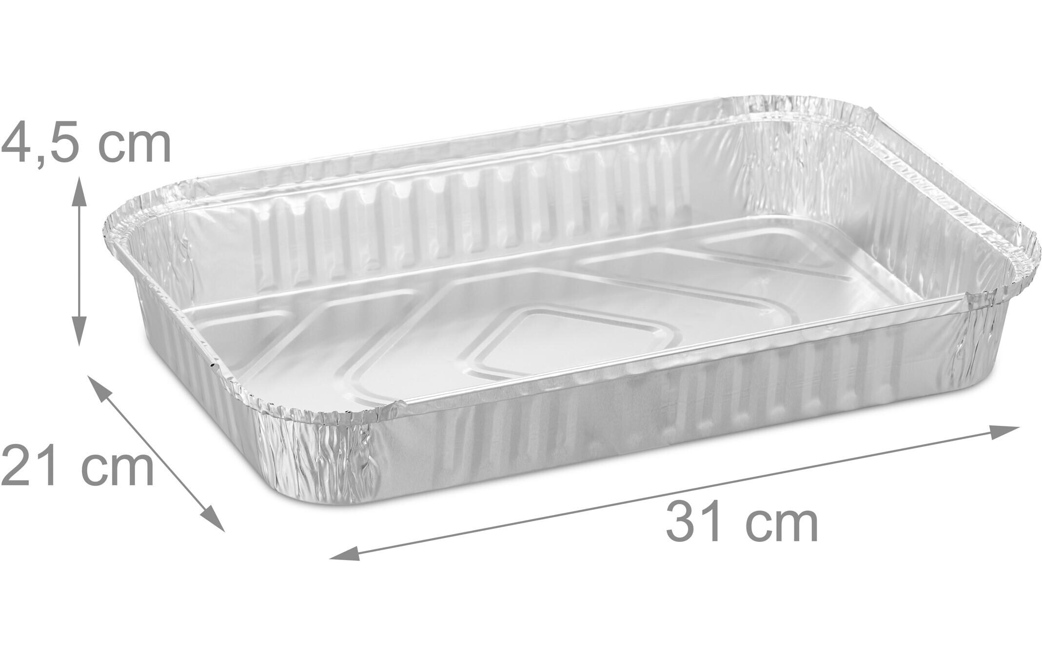 Grillschale 50 StückFettauffangschalen aus Aluminium