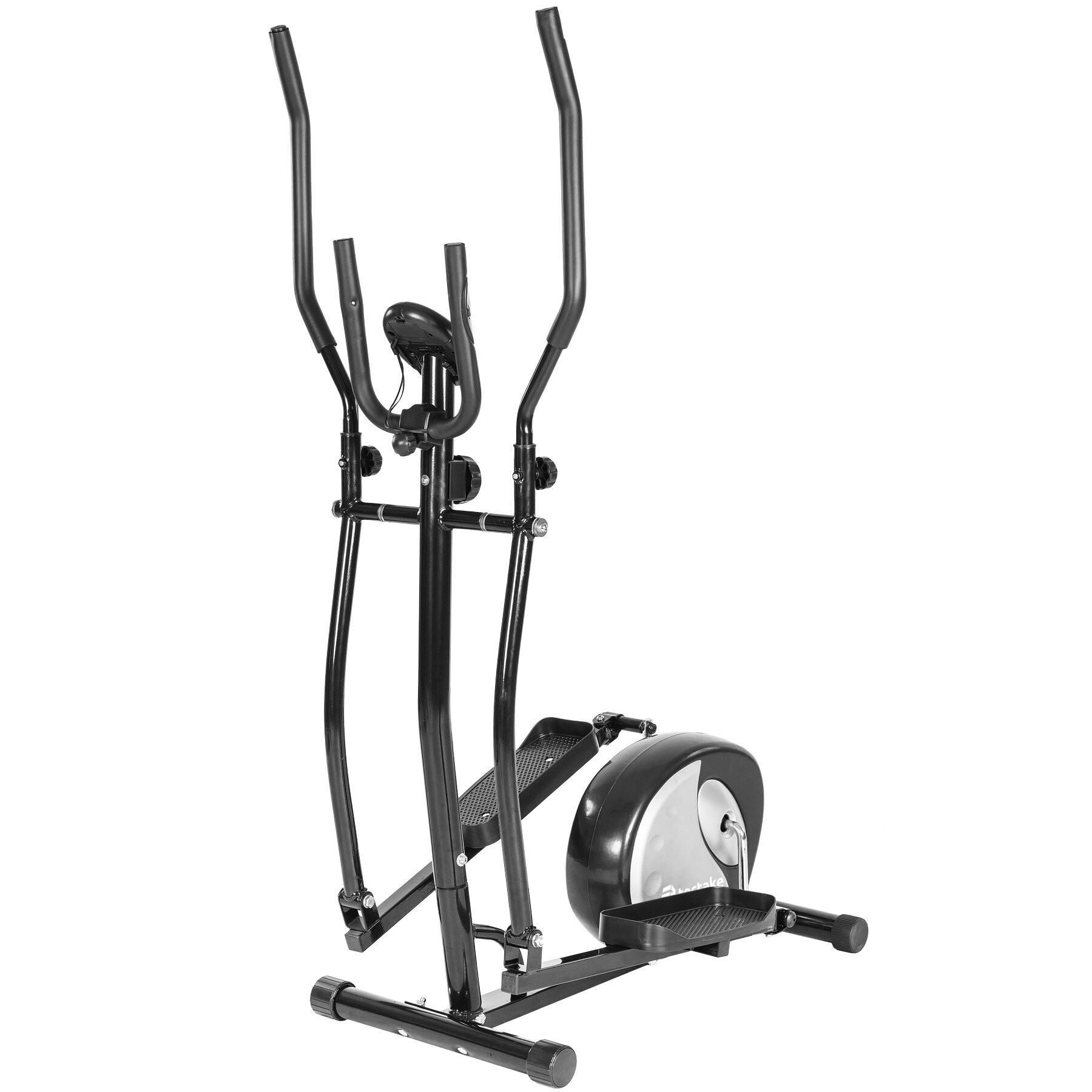 tectake® Crosstrainer, 8 Schwierigkeitsstufen, gepolsterte Griffe, inklusive Trainingscomputer