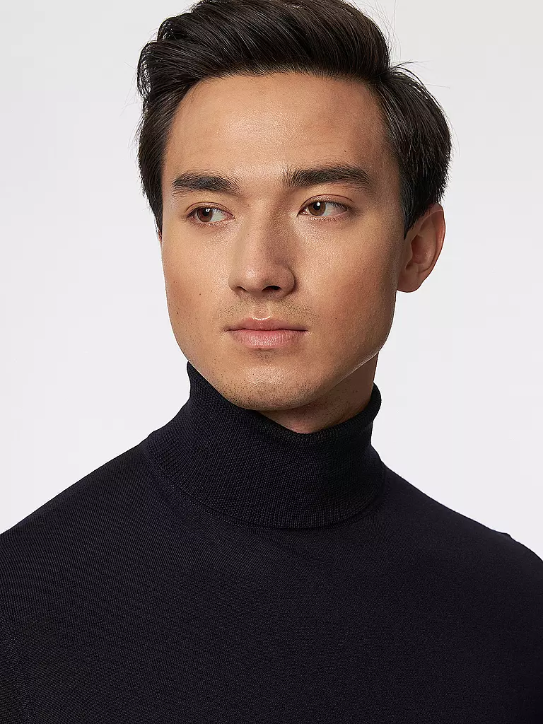ROY ROBSON Rollkragenpullover blau