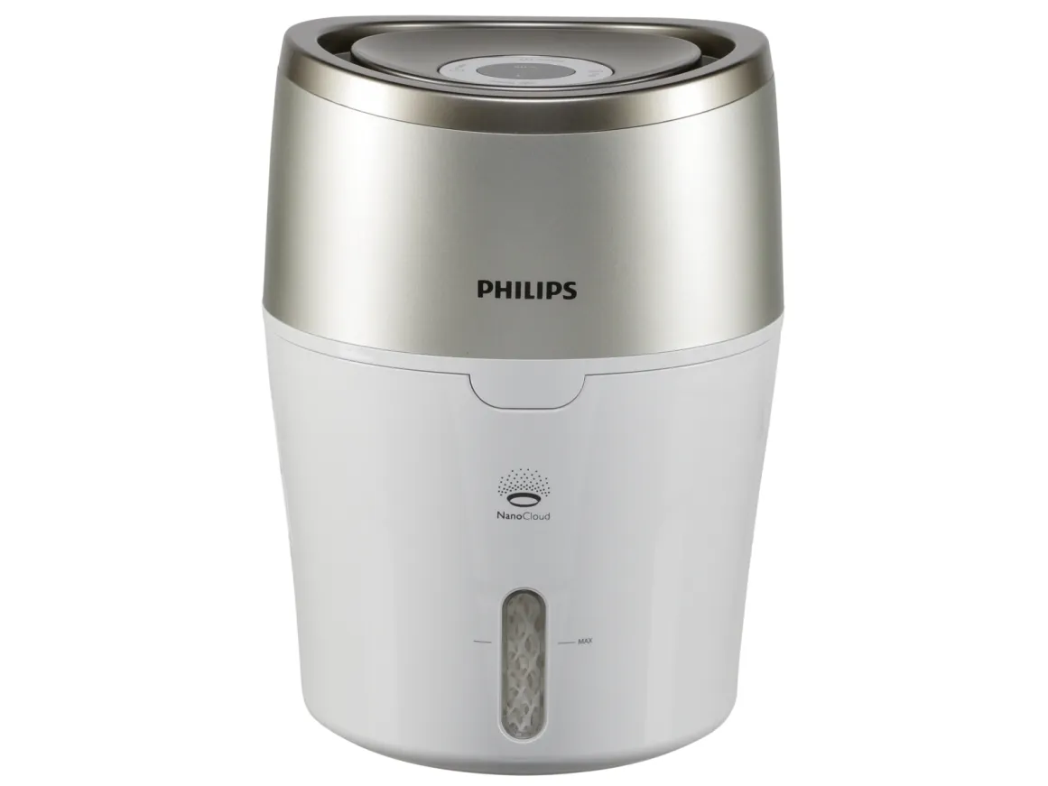 Philips HU4803 - Luftfugter - mobil - østers metallisk/hvid