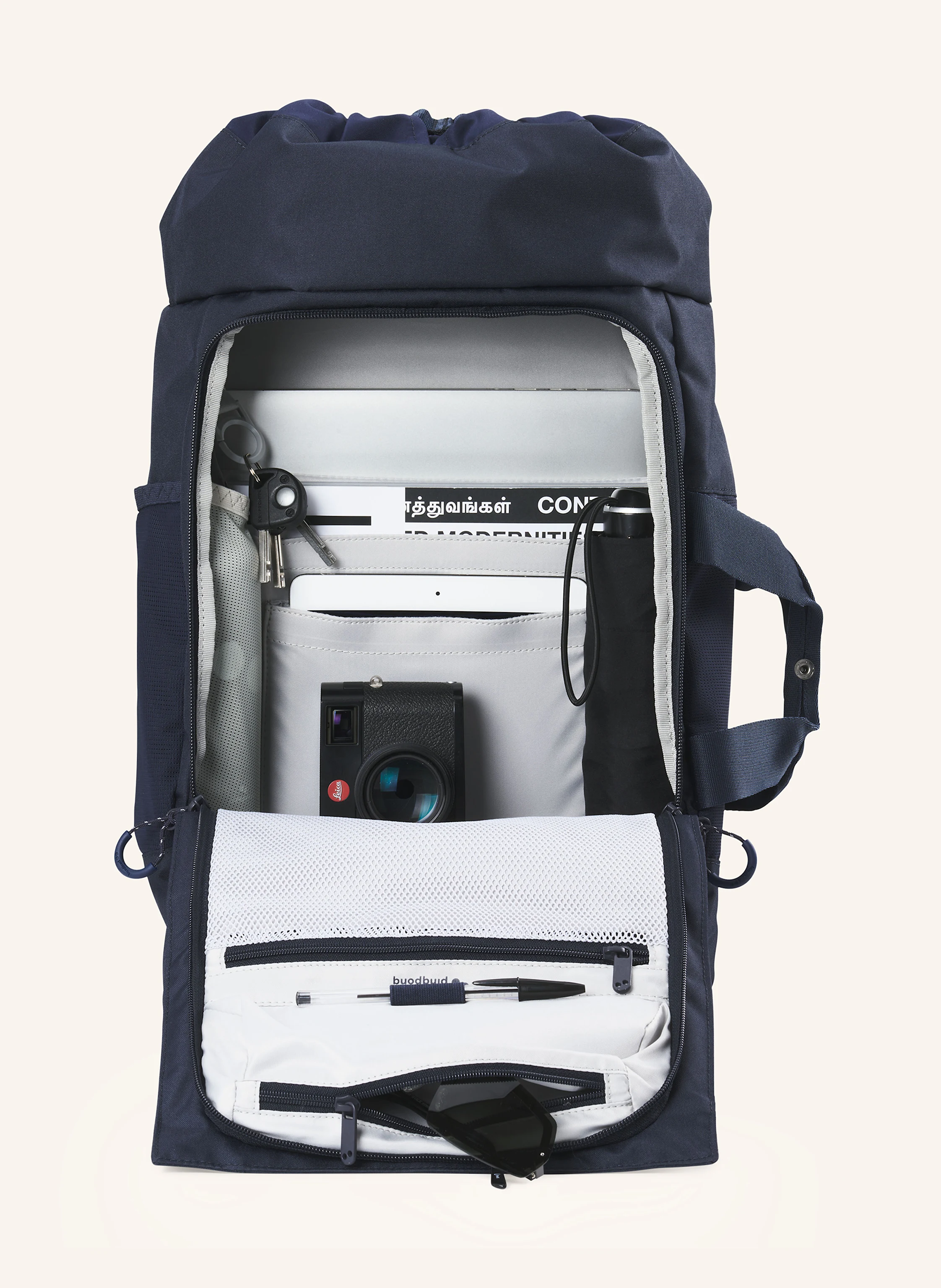 pinqponq Rucksack BLOK MEDIUM mit Laptop-Fach