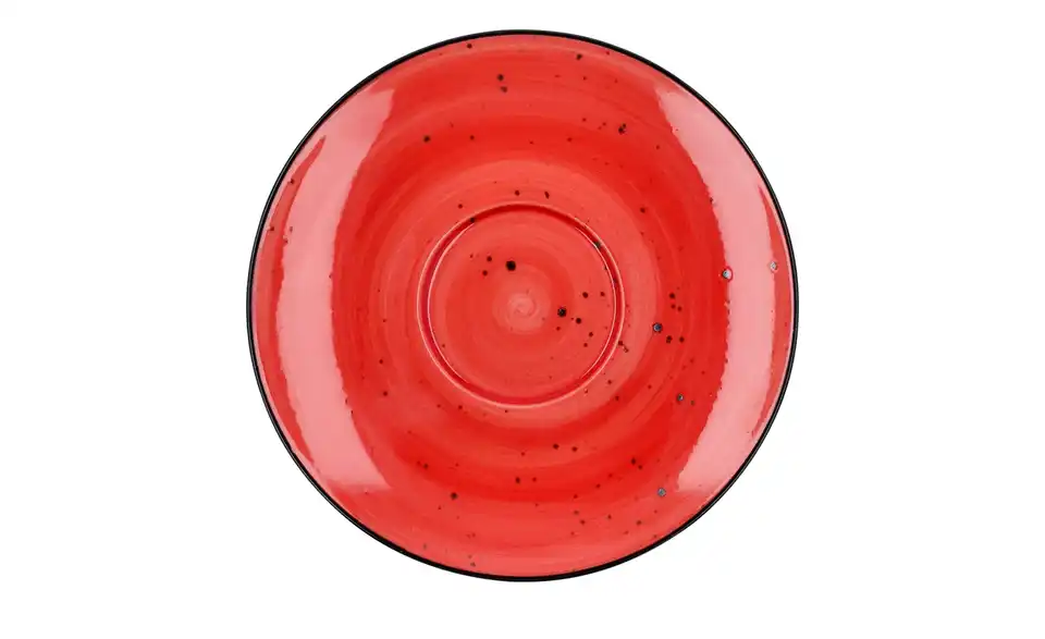 Peill+Putzler Kaffeeuntertasse Genua Rot, Weiß Kaffeeuntertasse
