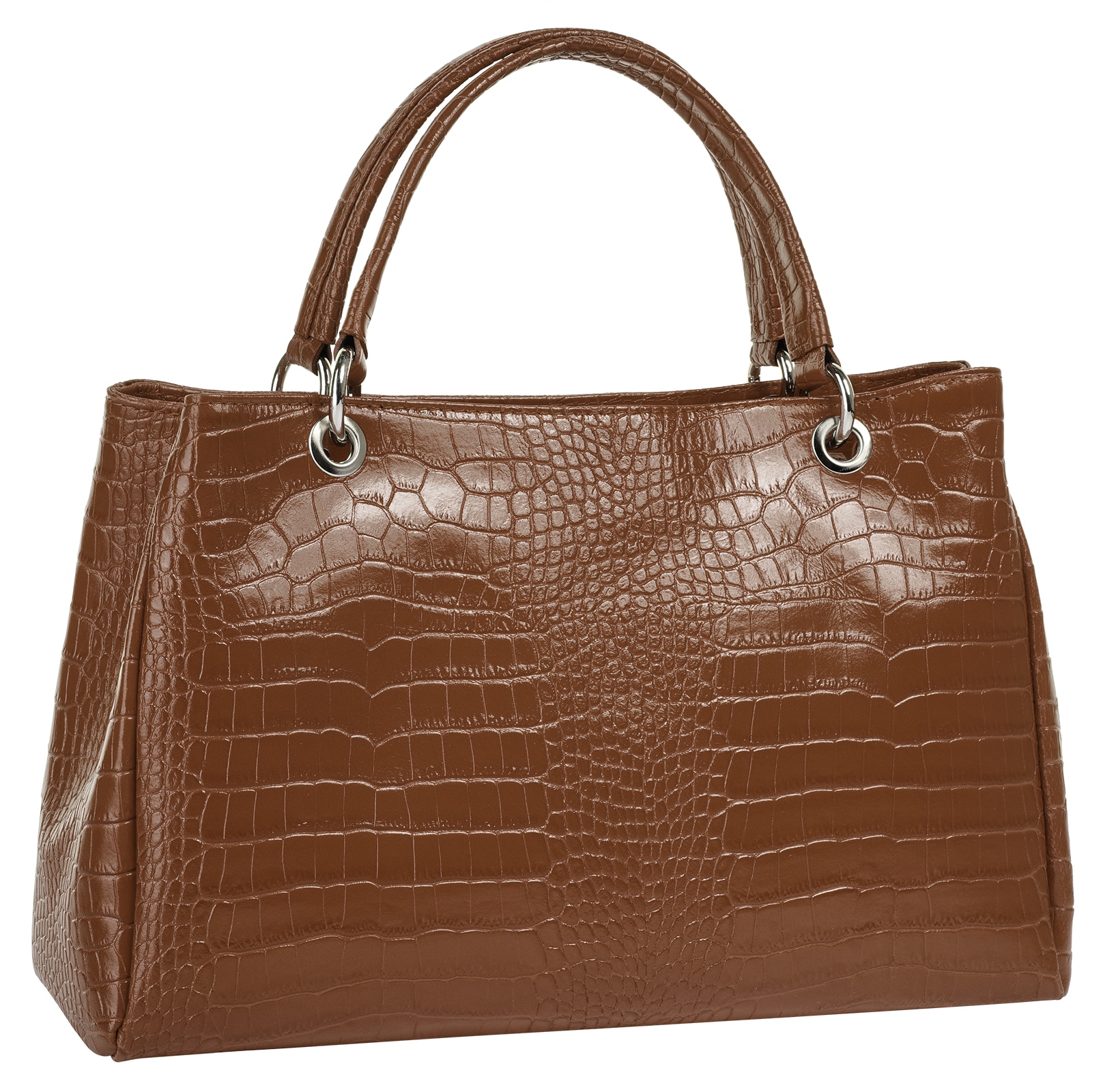 Cluty Henkeltasche echt Leder, Made in Italy